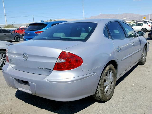 2G4WD532051294385 - 2005 BUICK LACROSSE C SILVER photo 4