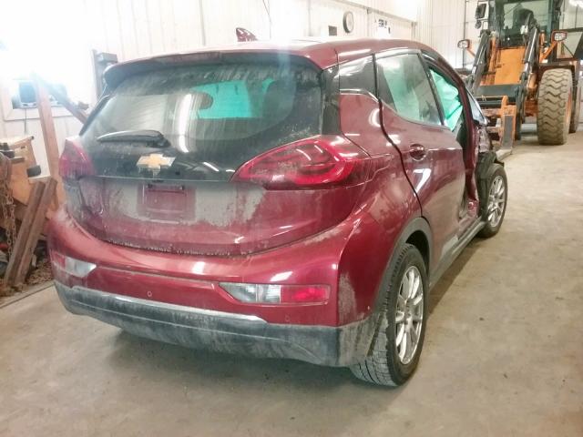 1G1FW6S03H4182251 - 2017 CHEVROLET BOLT EV LT RED photo 4