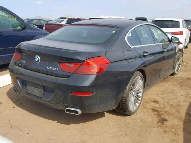 WBA6B4C53FD761039 - 2015 BMW 650 BLACK photo 4