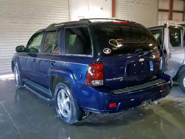 1GNDT13S082126233 - 2008 CHEVROLET TRAILBLAZE BLUE photo 3