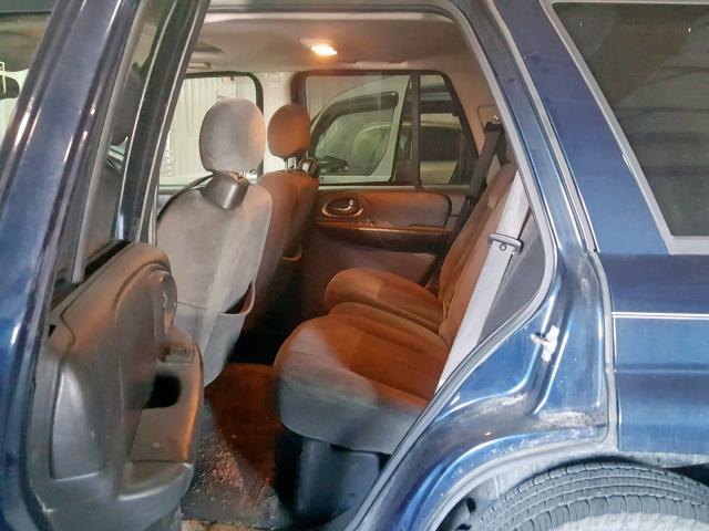 1GNDT13S082126233 - 2008 CHEVROLET TRAILBLAZE BLUE photo 6