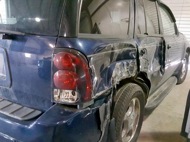 1GNDT13S082126233 - 2008 CHEVROLET TRAILBLAZE BLUE photo 9