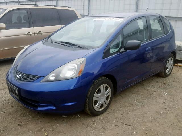 JHMGE87229S028789 - 2009 HONDA FIT BLUE photo 2