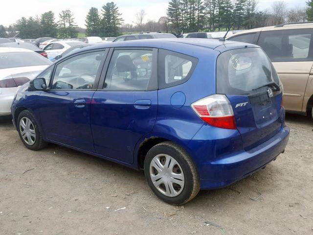 JHMGE87229S028789 - 2009 HONDA FIT BLUE photo 3