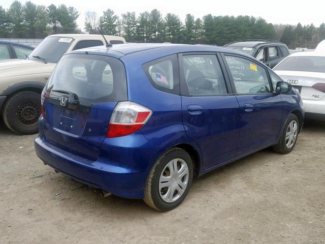 JHMGE87229S028789 - 2009 HONDA FIT BLUE photo 4