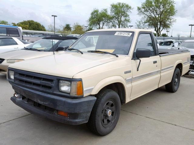 JM2UF2131H0133751 - 1987 MAZDA B2200 LONG YELLOW photo 2