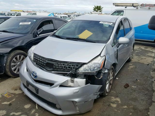 JTDZN3EU2C3066333 - 2012 TOYOTA PRIUS V SILVER photo 2