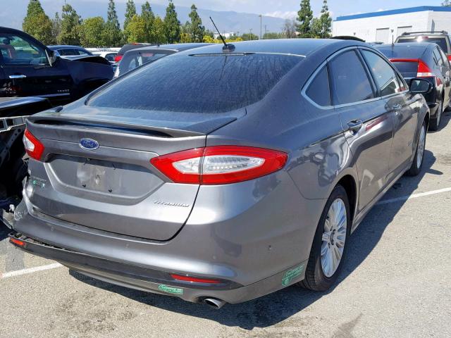 3FA6P0SU3ER298983 - 2014 FORD FUSION TIT GRAY photo 4