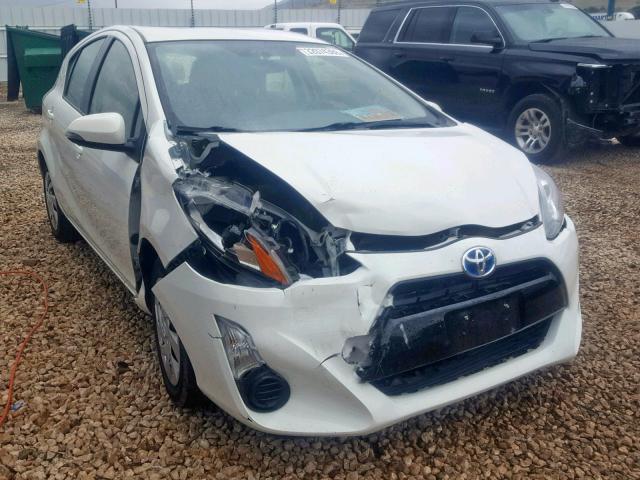 JTDKDTB37F1582493 - 2015 TOYOTA PRIUS C WHITE photo 1