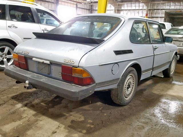 YS3AT34S0B1013121 - 1981 SAAB 900 BLUE photo 4