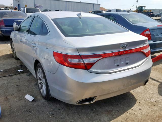 KMHFH4JG6EA373563 - 2014 HYUNDAI AZERA GLS SILVER photo 3