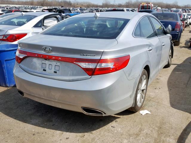 KMHFH4JG6EA373563 - 2014 HYUNDAI AZERA GLS SILVER photo 4