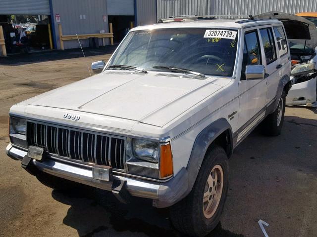 1J4FJ58L5LL203935 - 1990 JEEP CHEROKEE L WHITE photo 2