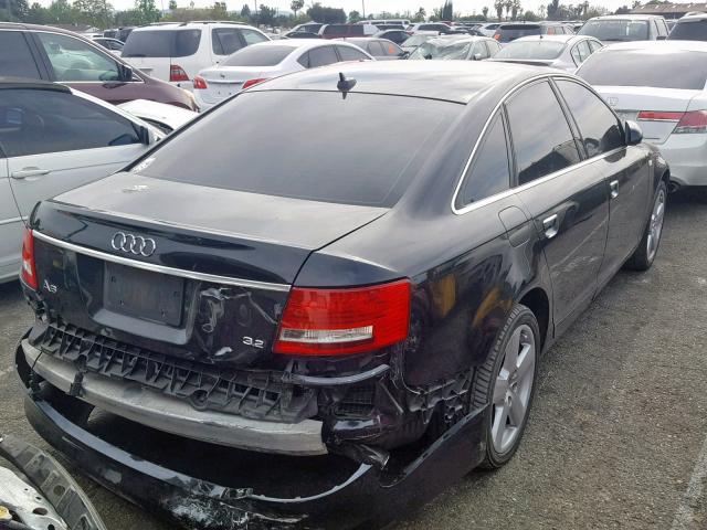 WAUAH74F88N063573 - 2008 AUDI A6 3.2 BLACK photo 4