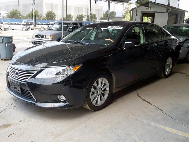 JTHBW1GG0F2080976 - 2015 LEXUS ES 300H BLACK photo 2