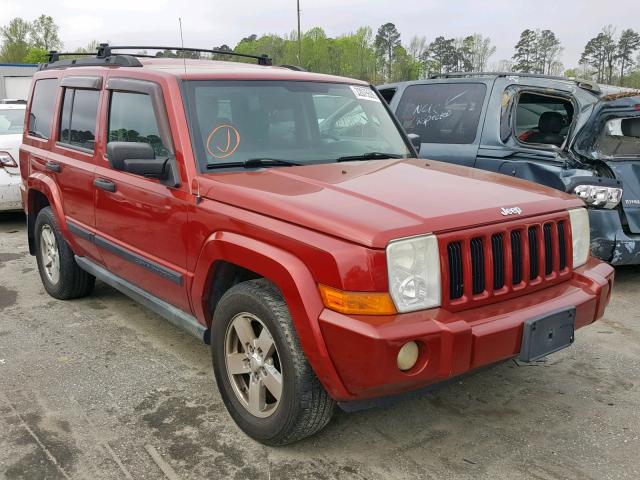 1J8HG48N96C173618 - 2006 JEEP COMMANDER ბურგუნდია ფოტო 1