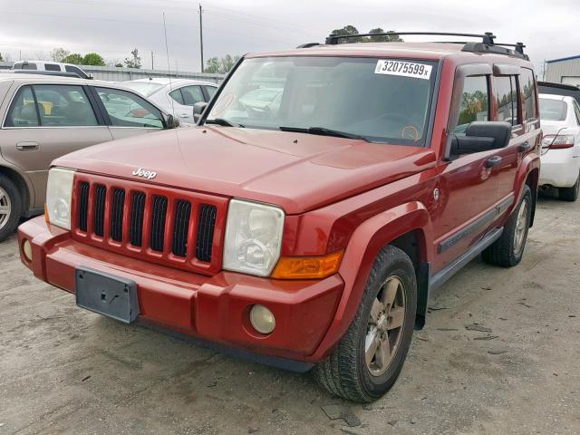 1J8HG48N96C173618 - 2006 JEEP COMMANDER ბურგუნდია ფოტო 2