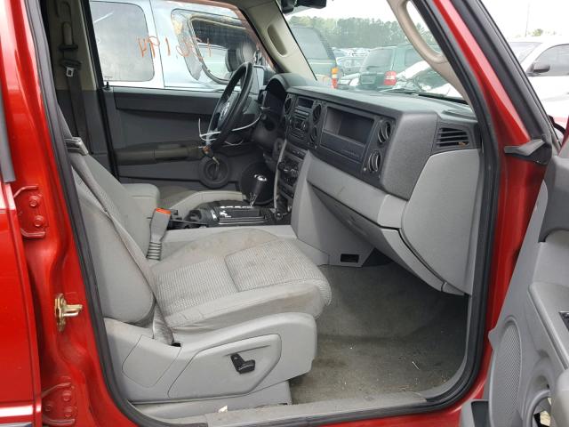 1J8HG48N96C173618 - 2006 JEEP COMMANDER ბურგუნდია ფოტო 5