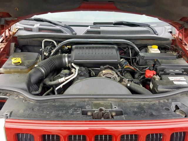 1J8HG48N96C173618 - 2006 JEEP COMMANDER ბურგუნდია ფოტო 7