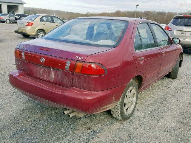 1N4AB41D2XC721023 - 1999 NISSAN SENTRA BAS MAROON photo 4