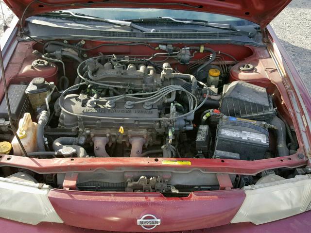 1N4AB41D2XC721023 - 1999 NISSAN SENTRA BAS MAROON photo 7