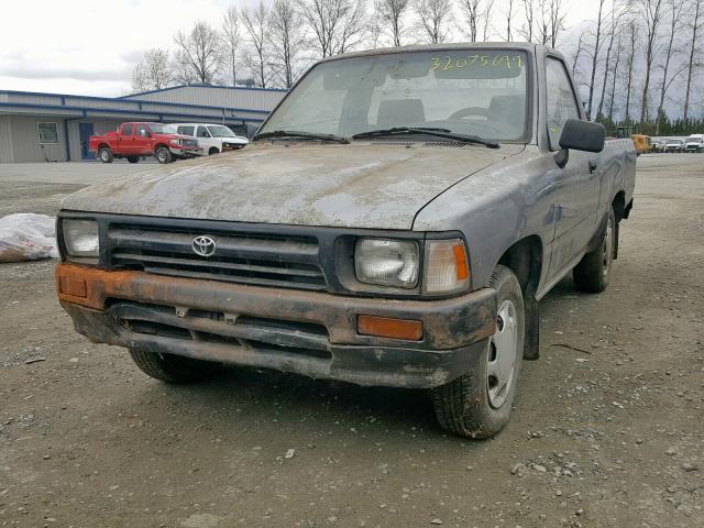 4TARN81A8PZ085668 - 1993 TOYOTA PICKUP 1/2 GRAY photo 2