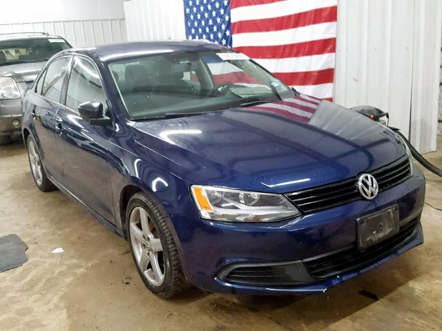 3VW2K7AJ3CM395759 - 2012 VOLKSWAGEN JETTA BASE BLUE photo 1