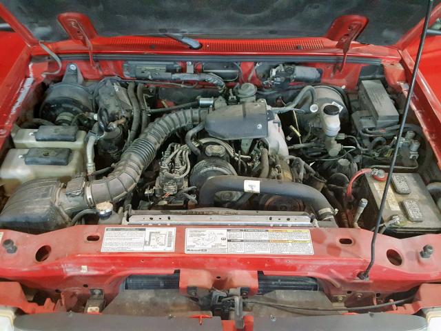 1FTYR10CXWUA66565 - 1998 FORD RANGER RED photo 7