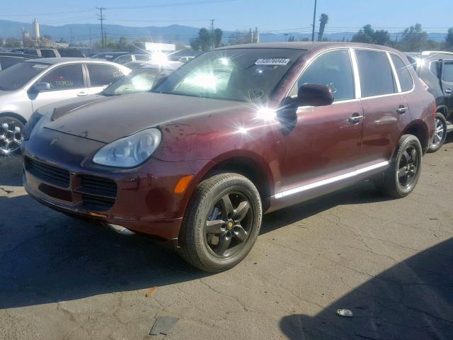 WP1AB29P35LA62393 - 2005 PORSCHE CAYENNE S BURGUNDY photo 2