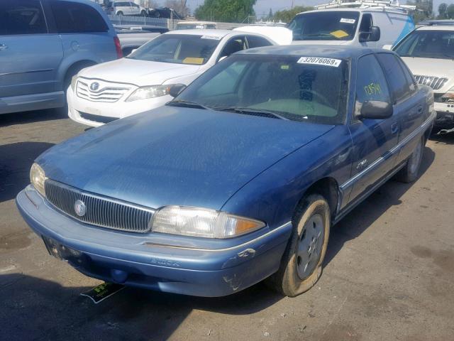 1G4NJ52M4WC410044 - 1998 BUICK SKYLARK CU BLUE photo 2