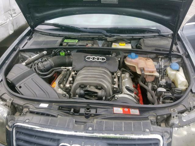 WAUAT48H73K016392 - 2003 AUDI A4 3.0 CAB GRAY photo 7