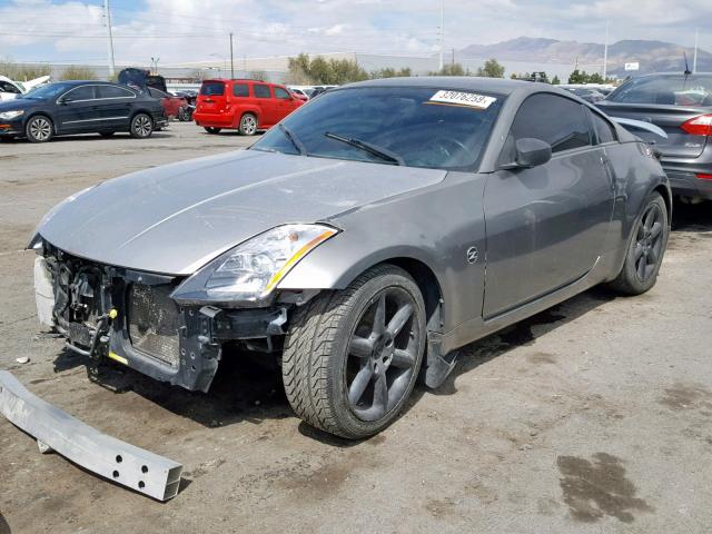 JN1AZ34E34T050352 - 2004 NISSAN 350Z COUPE GRAY photo 2