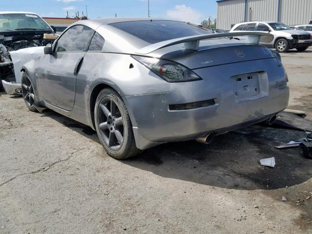 JN1AZ34E34T050352 - 2004 NISSAN 350Z COUPE GRAY photo 3