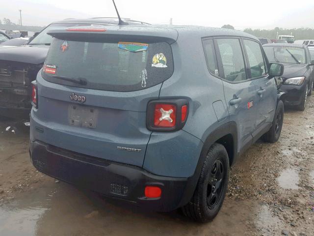 ZACCJAAB8HPG17183 - 2017 JEEP RENEGADE S BLUE photo 4