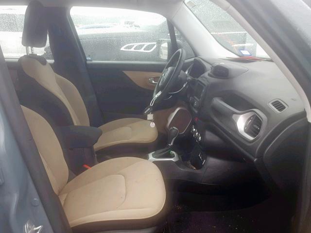 ZACCJAAB8HPG17183 - 2017 JEEP RENEGADE S BLUE photo 5