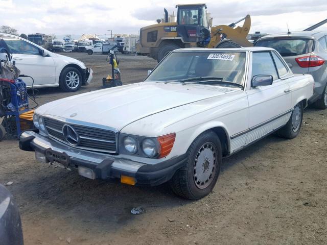 WDBBA45A0EA013572 - 1984 MERCEDES-BENZ 380 SL WHITE photo 2