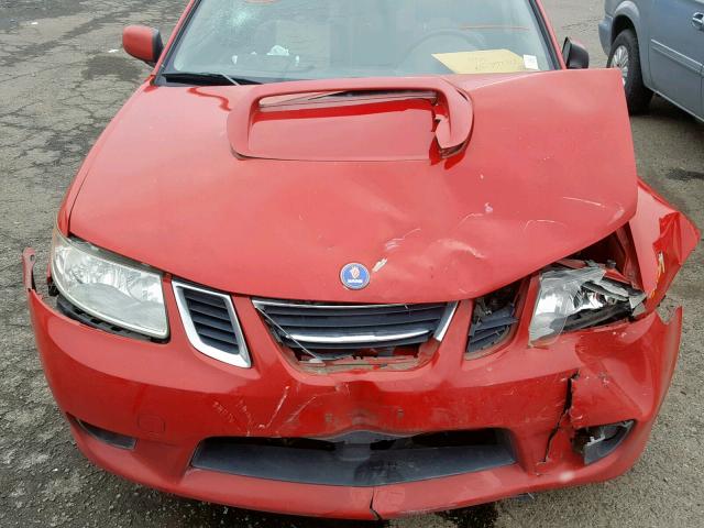 JF4GG22685H057037 - 2005 SAAB 9-2 AERO RED photo 7