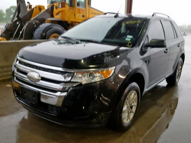 2FMDK3GC6DBC11930 - 2013 FORD EDGE SE BLACK photo 2