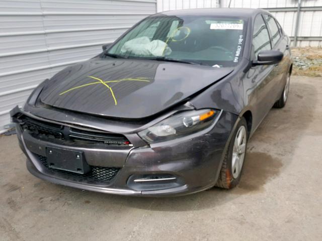 1C3CDFBB7GD652849 - 2016 DODGE DART SXT GRAY photo 2