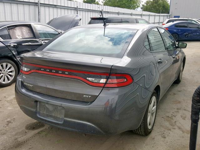 1C3CDFBB7GD652849 - 2016 DODGE DART SXT GRAY photo 4