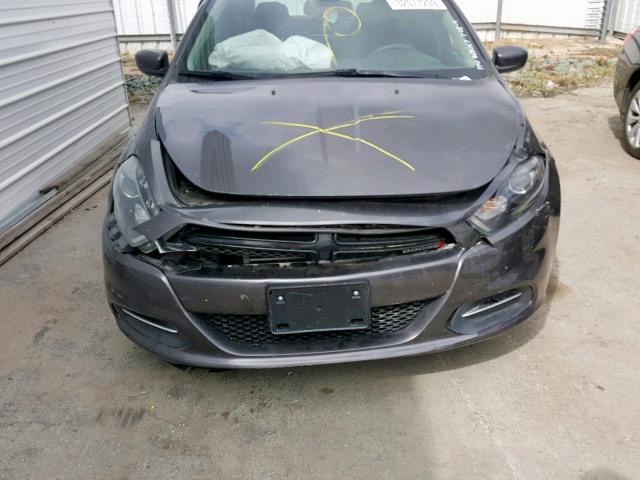 1C3CDFBB7GD652849 - 2016 DODGE DART SXT GRAY photo 9