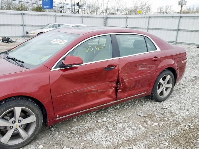 1G1ZJ57B89F175107 - 2009 CHEVROLET MALIBU 2LT BURGUNDY photo 9