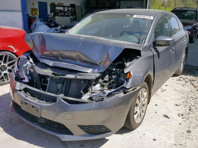 3N1AB7AP5GY324194 - 2016 NISSAN SENTRA S SILVER photo 2