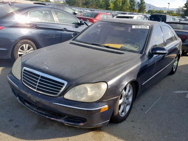 WDBNG84J04A399266 - 2004 MERCEDES-BENZ S 500 4MAT BLACK photo 2