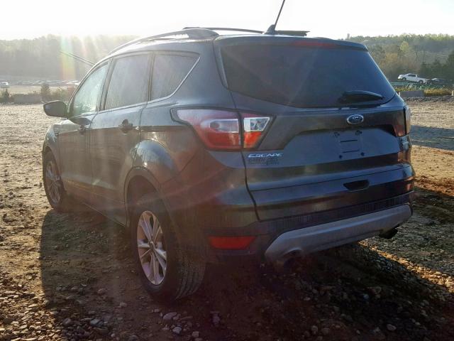 1FMCU0HD7JUB19629 - 2018 FORD ESCAPE SEL GRAY photo 3