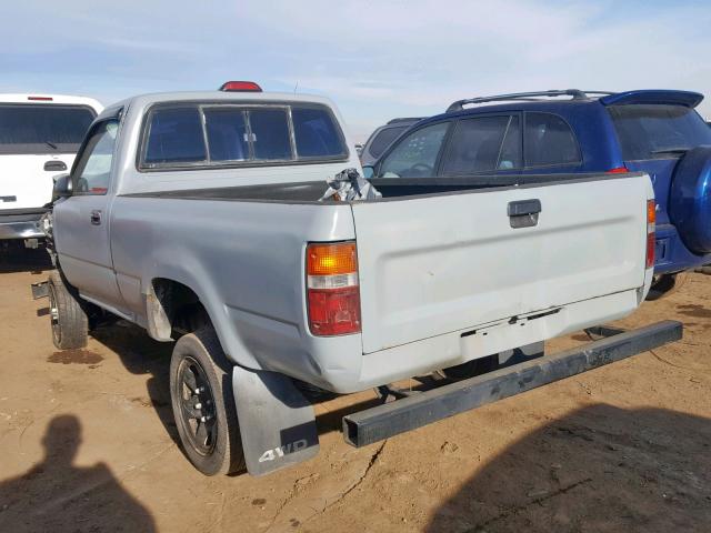 4TARN01PXRZ181889 - 1994 TOYOTA PICKUP 1/2 GRAY photo 3