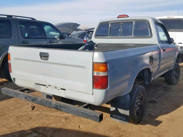 4TARN01PXRZ181889 - 1994 TOYOTA PICKUP 1/2 GRAY photo 4