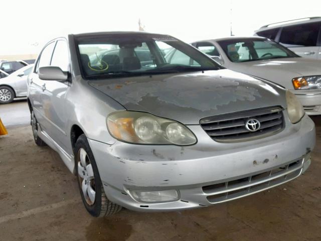 1NXBR32E43Z017322 - 2003 TOYOTA COROLLA CE SILVER photo 1