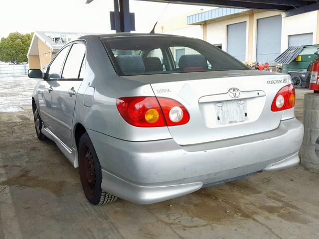 1NXBR32E43Z017322 - 2003 TOYOTA COROLLA CE SILVER photo 3