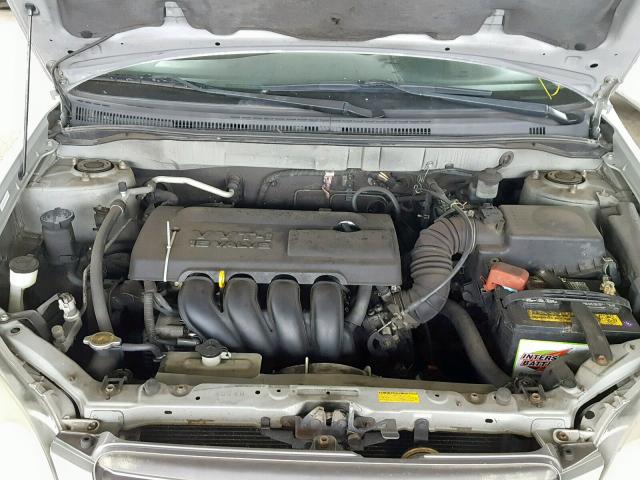 1NXBR32E43Z017322 - 2003 TOYOTA COROLLA CE SILVER photo 7